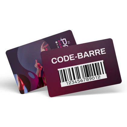 Custom PVC Cards 86x54mm with Barcode