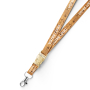 Cork Lanyard with Detachable Clip