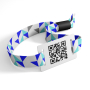 Polyester Fabric Wristbands with QR Code