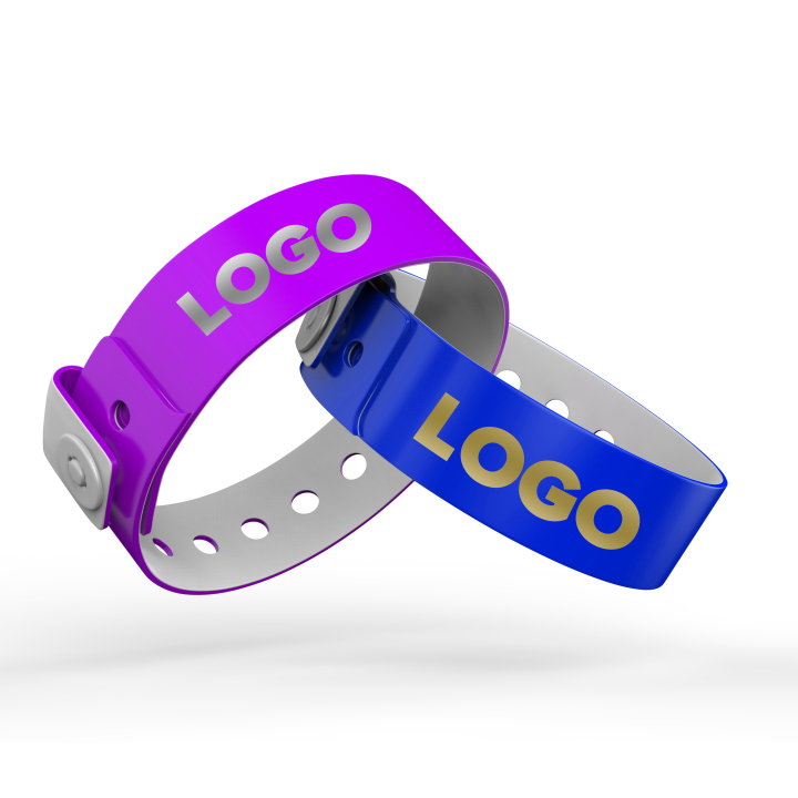 Vinyl Wristbands with Gold or Silver Printing