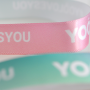 satin printed fabric wristbands